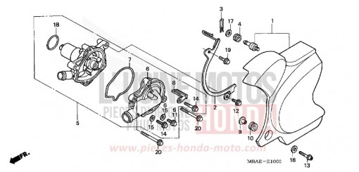 POMPE A EAU VT750C2Y de 2000